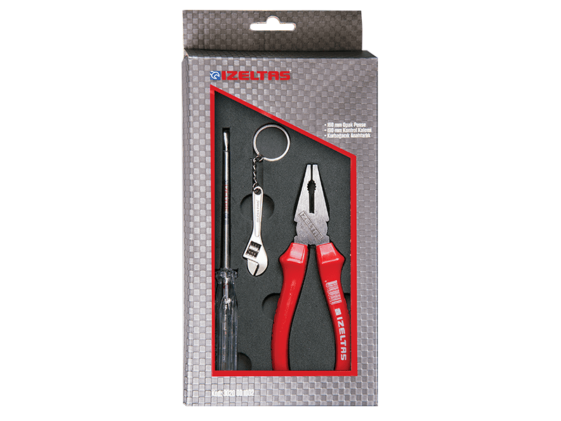 İZELTAŞ PENSE 160 mm ve KONTROL KALEMİ 2 PARÇA SET